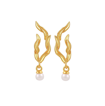 Hultquist Copenhagen - Marigold Leaf Earrings